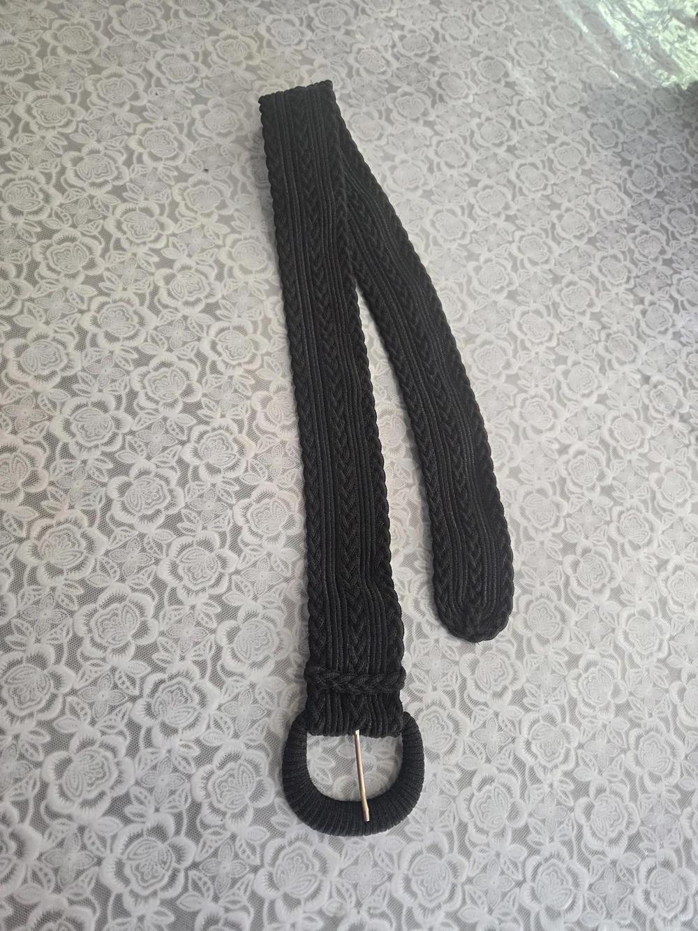 Collezione New York Black Women's Woven Belt